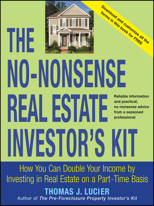 Title details for The No-Nonsense Real Estate Investor's Kit by Thomas Lucier - Wait list